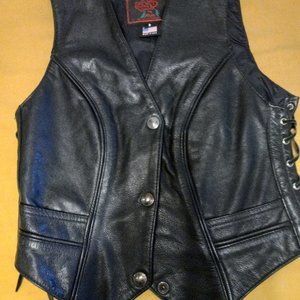 Leather vest